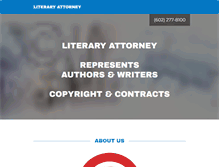 Tablet Screenshot of literaryattorney.com